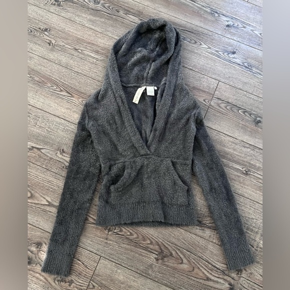Twiggy luxury super soft gray hoodie small